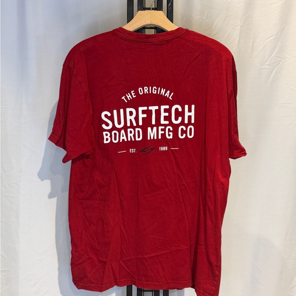 Red Men's Short Sleeve Tee - Picture 4 of 5